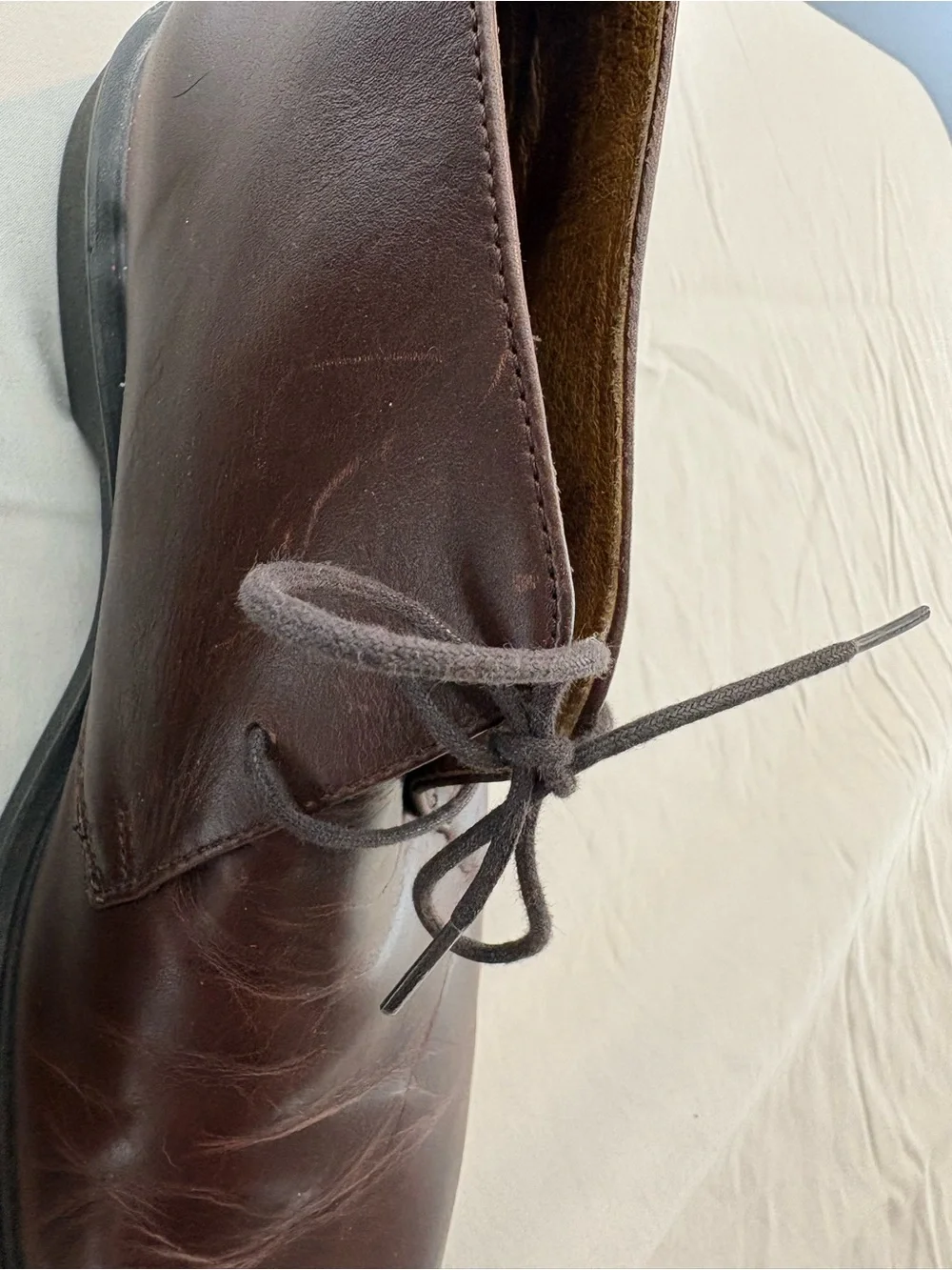 Eddie Bauer Men's Dark Brown Leather Chukka Boots